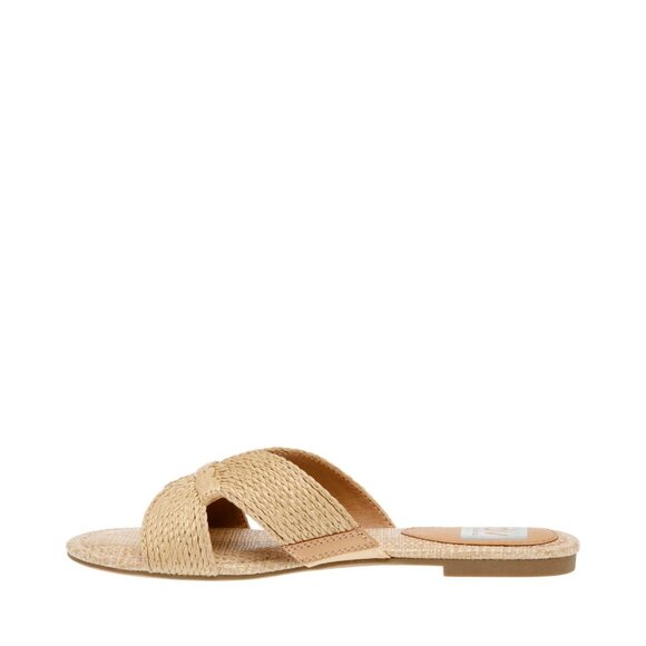 DV Dolce Vita Womens Geeya Flat Slide Sandal GEEYA Natural Brown 8M - Picture 8 of 9